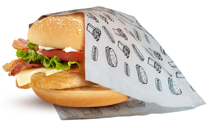 hamburger zakjes van vetvrij papier