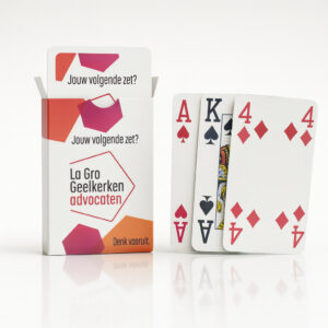 Speelkaarten met grote symbolen